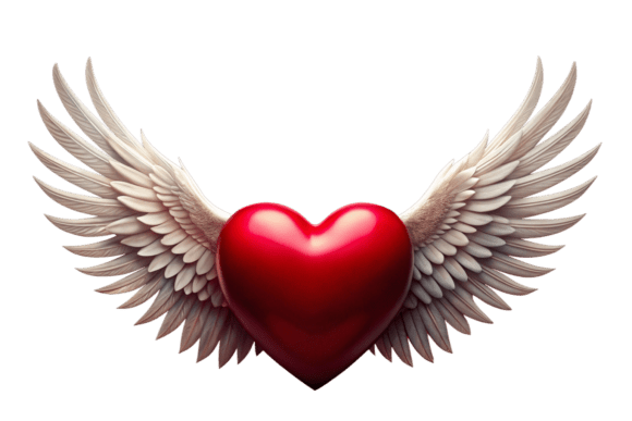 3D Love Heart with Wings PNG Bundle: Your New Design Secret