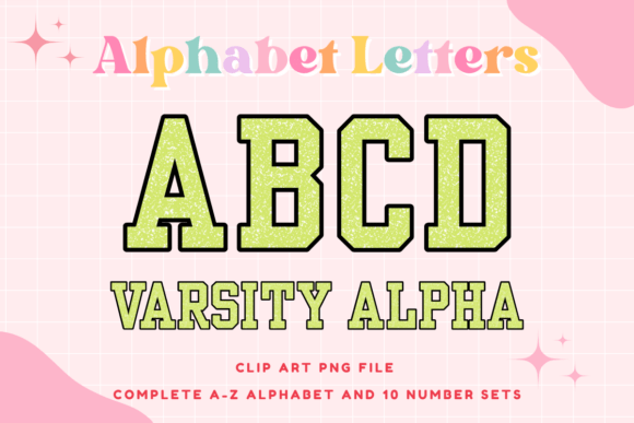 Composition Notebook Varsity Letters_2: A Bold Digital Asset