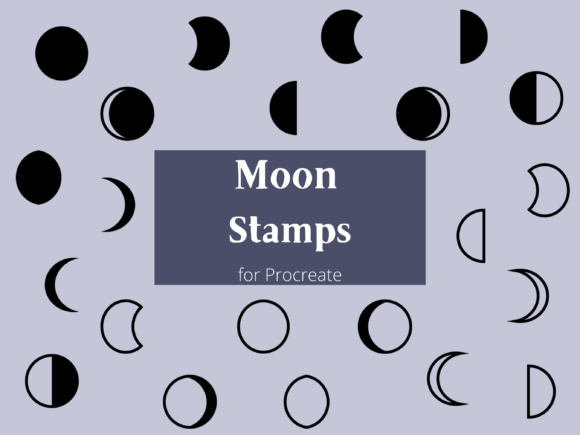 Elevate Your Art: Using Moon Phase Procreate Stamp Brushes