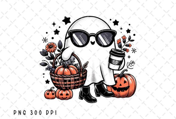 Ghost Coffee Halloween Fall Pumpkin PNG: A Designer's Guide to Spooky Seasonal Assets