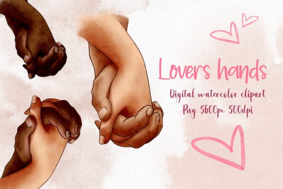 Hands of Lovers Clipart: Romantic Design Elements for Creative Projects