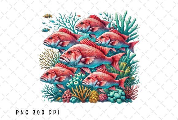 Redfish Fish Fishing Sublimation PNG: A Designer's Asset Guide
