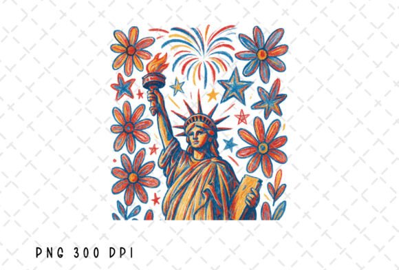 Statue of Liberty USA 4th of July PNG: Your Go-To Patriotic Design Asset