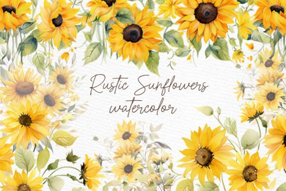 Warmth and Authenticity: Using Watercolor Sunflowers Clipart